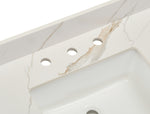 Load image into Gallery viewer, Eivissia Double Sink Bathroom Vanity Countertop in Calacatta White

