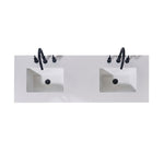 Load image into Gallery viewer, Edolo Stone effects Single Sink Vanity Top in Snow White Apron with White Sink
