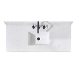 Load image into Gallery viewer, Trento Stone effects Vanity Top in Aosta White with White Sink
