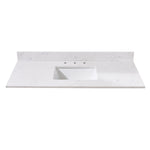 Load image into Gallery viewer, Trento Stone effects Vanity Top in Aosta White with White Sink
