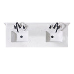Load image into Gallery viewer, Trento Stone effects Vanity Top in Aosta White with White Sink
