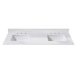 Load image into Gallery viewer, Trento Stone effects Vanity Top in Aosta White with White Sink
