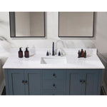Load image into Gallery viewer, Trento Stone effects Vanity Top in Aosta White with White Sink
