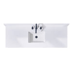 Load image into Gallery viewer, Andalo Stone effects Single Sink Vanity Top in Snow White with White Sink
