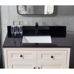 Load image into Gallery viewer, Feltre Stone effects Single Sink Vanity Top in Imperial Black with White Sink
