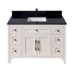 Load image into Gallery viewer, Feltre Stone effects Single Sink Vanity Top in Imperial Black with White Sink
