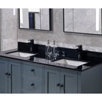 Load image into Gallery viewer, Feltre Stone effects Single Sink Vanity Top in Imperial Black with White Sink
