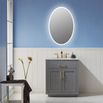 Load image into Gallery viewer, Matera 24&#39; Oval Frameless Modern LED Bathroom Vanity Mirror
