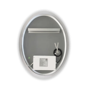 Matera 24' Oval Frameless Modern LED Bathroom Vanity Mirror