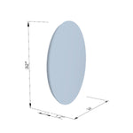 Load image into Gallery viewer, Matera 24&#39; Oval Frameless Modern LED Bathroom Vanity Mirror
