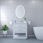 Load image into Gallery viewer, Matera 24&#39; Oval Frameless Modern LED Bathroom Vanity Mirror
