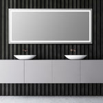 Load image into Gallery viewer, Genova Rectangle Frameless Modern LED Bathroom Vanity Mirror
