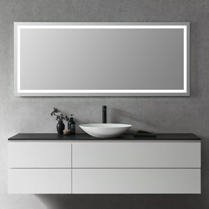 Genova Rectangle Frameless Modern LED Bathroom Vanity Mirror