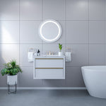 Load image into Gallery viewer, Padova Round Frameless Modern LED Bathroom Vanity Mirror
