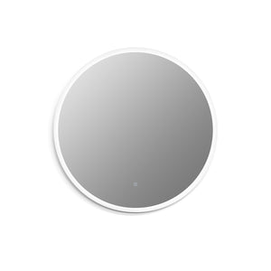 Dimora Round Frameless Modern Bathroom Vanity LED Lighted Wall Mirror