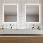 Load image into Gallery viewer, Cassano Rectangle Frameless Modern Bathroom Vanity LED Lighted Wall Mirror

