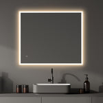 Load image into Gallery viewer, Cassano Rectangle Frameless Modern Bathroom Vanity LED Lighted Wall Mirror
