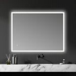 Load image into Gallery viewer, Cassano Rectangle Frameless Modern Bathroom Vanity LED Lighted Wall Mirror
