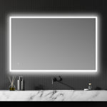 Load image into Gallery viewer, Cassano Rectangle Frameless Modern Bathroom Vanity LED Lighted Wall Mirror
