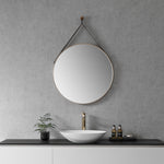 Load image into Gallery viewer, Epoca 28&quot; Circle Bathroom Vanity Aluminum Framed Wall Mirror
