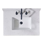 Load image into Gallery viewer, Oderzo Stone effects Single Sink Vanity Top in Aosta White with White Sink
