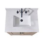 Load image into Gallery viewer, Oderzo Stone effects Single Sink Vanity Top in Aosta White with White Sink
