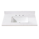 Load image into Gallery viewer, Oderzo Stone effects Single Sink Vanity Top in Aosta White with White Sink
