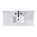Load image into Gallery viewer, Oderzo Stone effects Single Sink Vanity Top in Aosta White with White Sink
