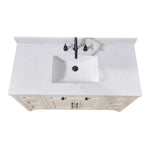 Load image into Gallery viewer, Oderzo Stone effects Single Sink Vanity Top in Aosta White with White Sink
