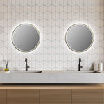 Load image into Gallery viewer, Palme Round 32&quot; Framed Modern Bathroom/Vanity LED Lighted Wall Mirror
