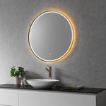 Load image into Gallery viewer, Palme Round 32&quot; Framed Modern Bathroom/Vanity LED Lighted Wall Mirror

