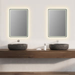 Load image into Gallery viewer, Viaggi Rectangle 24&quot; Framed Modern Bathroom Vanity LED Lighted Wall Mirror
