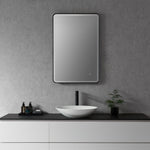 Load image into Gallery viewer, Viaggi Rectangle 24&quot; Framed Modern Bathroom Vanity LED Lighted Wall Mirror
