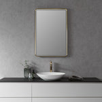 Load image into Gallery viewer, Viaggi Rectangle 24&quot; Framed Modern Bathroom Vanity LED Lighted Wall Mirror
