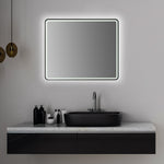 Load image into Gallery viewer, Viaggi Rectangle 36&quot; Framed Modern Bathroom Vanity LED Lighted Wall Mirror
