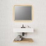Load image into Gallery viewer, Viaggi Rectangle 36&quot; Framed Modern Bathroom Vanity LED Lighted Wall Mirror
