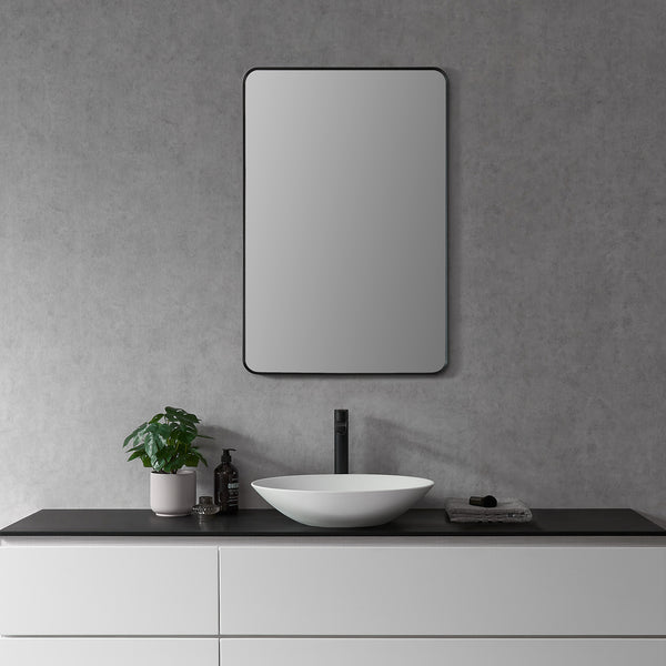 Nettuno 24" Rectangle Bathroom Vanity Aluminum Framed Wall Mirror