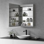 Load image into Gallery viewer, Catola Rectangle Frameless Surface-Mount/Recessed LED Lighted Bathroom Medicine Cabinet
