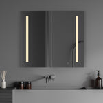 Load image into Gallery viewer, Catola Rectangle Frameless Surface-Mount/Recessed LED Lighted Bathroom Medicine Cabinet
