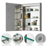 Load image into Gallery viewer, Carsoli Rectangle Frameless Surface-Mount/Recessed LED Lighted Bathroom Medicine Cabinet
