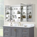 Load image into Gallery viewer, Carsoli Rectangle Frameless Surface-Mount/Recessed LED Lighted Bathroom Medicine Cabinet
