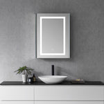 Load image into Gallery viewer, Bojano Rectangle Frameless Surface-Mount/Recessed LED Lighted Bathroom Medicine Cabinet

