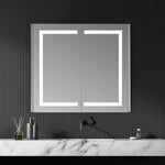 Load image into Gallery viewer, Bojano Rectangle Frameless Surface-Mount/Recessed LED Lighted Bathroom Medicine Cabinet

