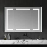 Load image into Gallery viewer, Bojano Rectangle Frameless Surface-Mount/Recessed LED Lighted Bathroom Medicine Cabinet
