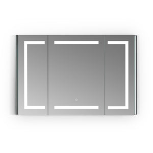 Bojano Rectangle Frameless Surface-Mount/Recessed LED Lighted Bathroom Medicine Cabinet