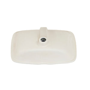 Aegean 20" Rectangular White Finish Ceramic Undermount Vanity Sink
