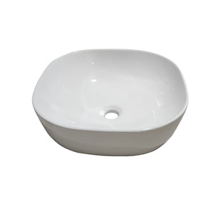 Zion 16" Square Ceramic Bathroom Vanity Sink