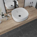 Load image into Gallery viewer, Zion 16&quot; Square Ceramic Bathroom Vanity Sink
