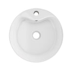 Load image into Gallery viewer, Timitra 18 in. Round White  Finish Ceramic Vessel Bathroom Vanity Sink
