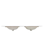 Load image into Gallery viewer, Salerno Double Sink Bathroom Vanity Countertop in Aosta White
